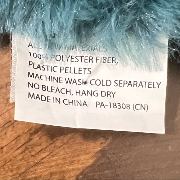 O.B. Designs Banjo Bunny dark teal/blue Plush Lovey Blankie toy Easter NWOT - Picture 10 of 10